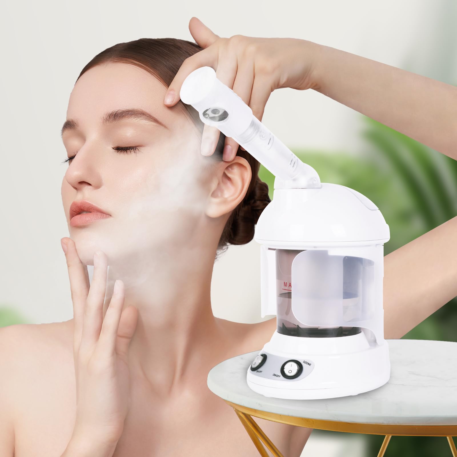 Vapeur Visage Vaporisateur Sauna Spa Facial Chaude Nano Ionique, Steamer Humidificateur Appareil Nettoyage Pores