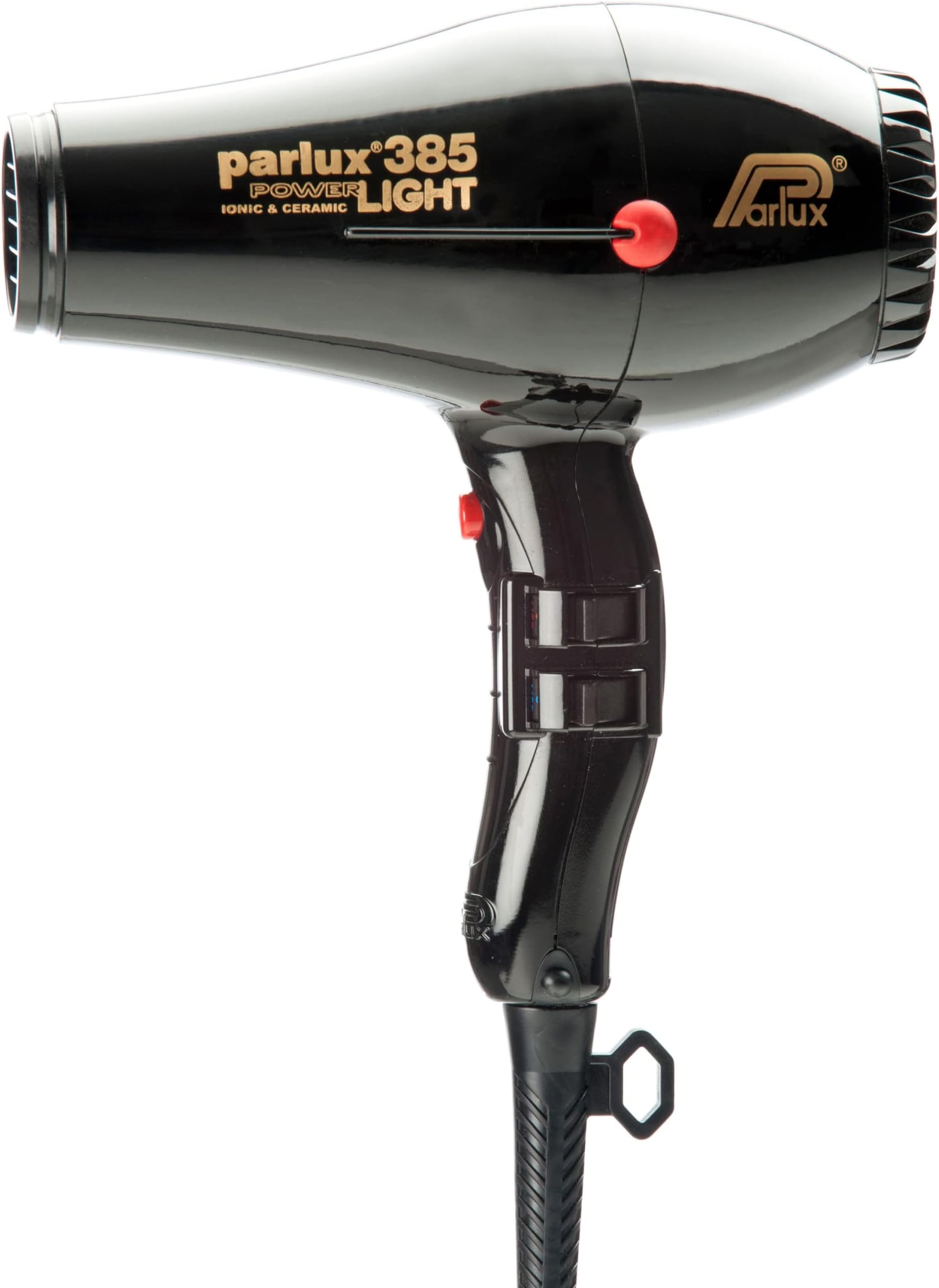 Powerlight 385 Hair Dryer in Black. 2150 W Powerful & Lightweight Hair Accessories for Quick, Easy Drying & Styling. with Built in Silencer with Incorporated Ceramic & Ionic Technology