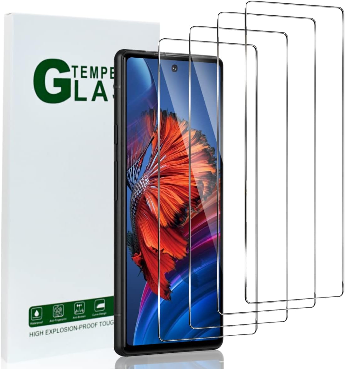 [4 Pack] Google Pixel 7 Screen Protector, HD Clear 9H