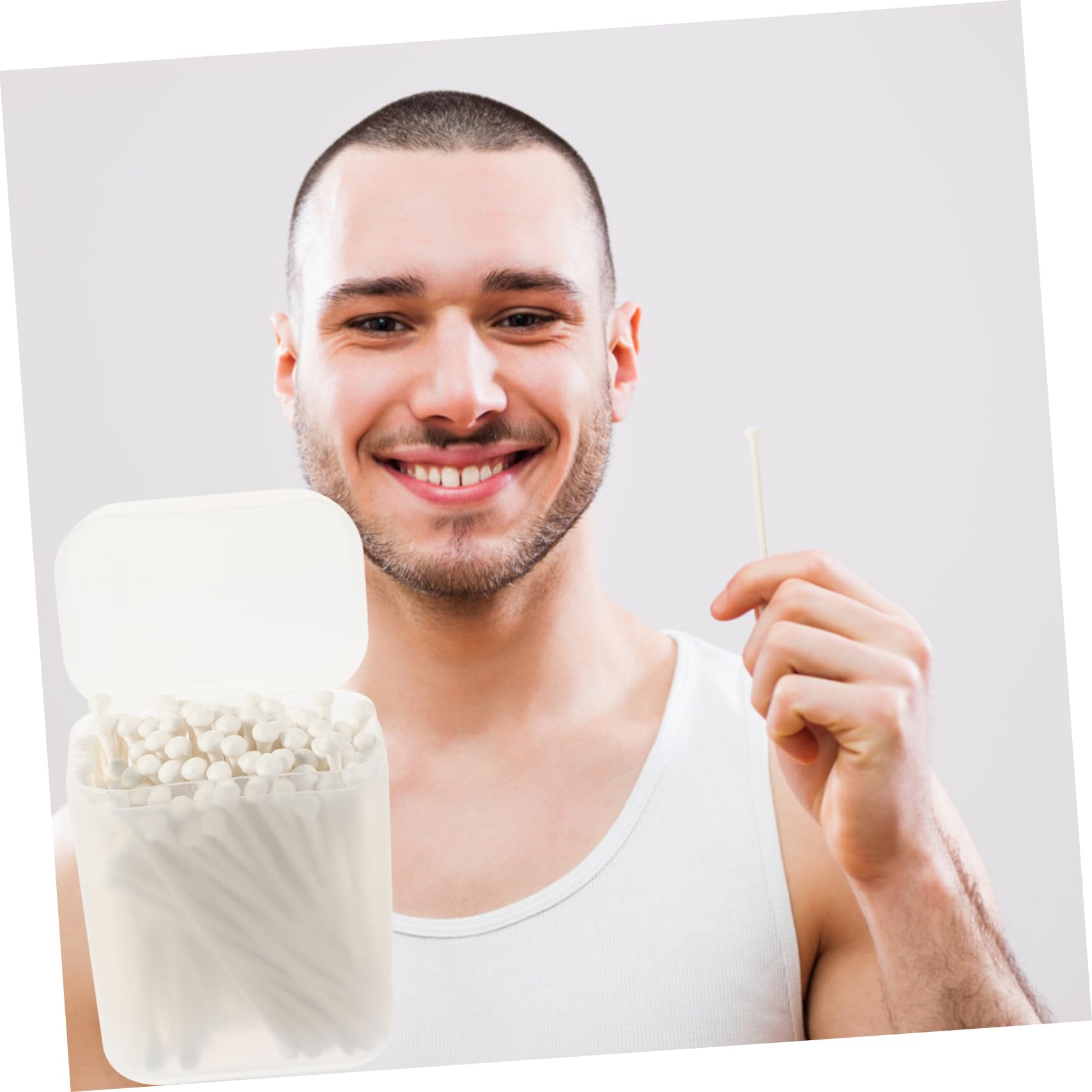 Mikinona 3 Boxes Cotton Ear Swabs Disposable Ears Cleaner Tool for Adults Boys and Girls