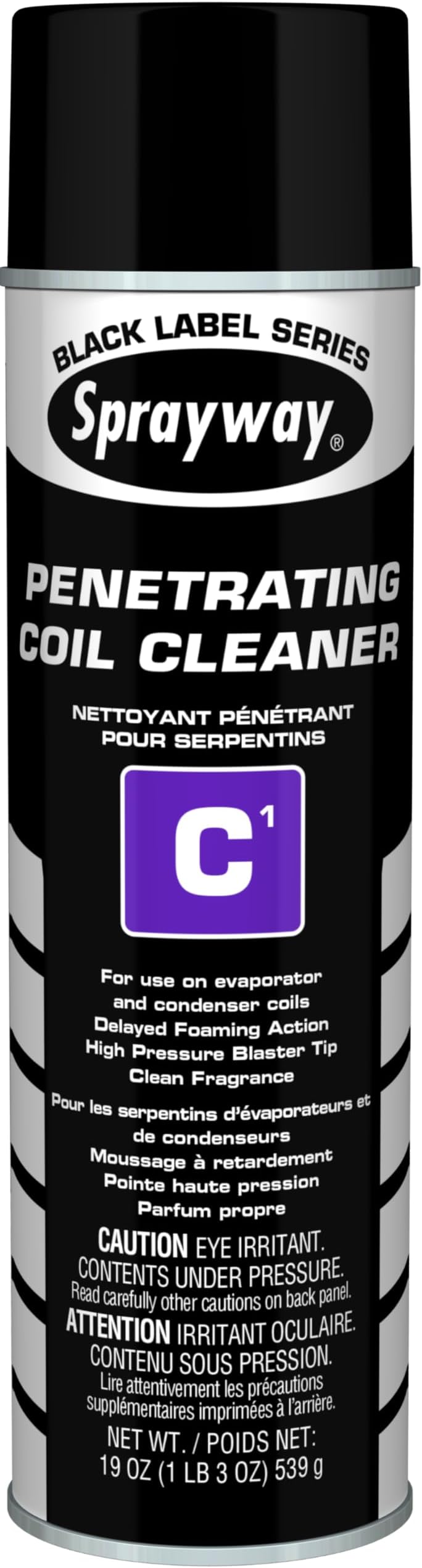Sprayway SW287 Aerosol C1 Coil Cleaner, 19 oz