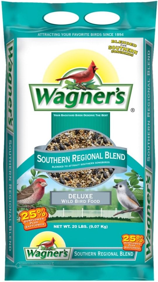 Wagner's 62012 Southern Regional Blend Wild Bird Food, 20-Pound Bag : Wild Bird Birdseed : Patio, Lawn & Garden