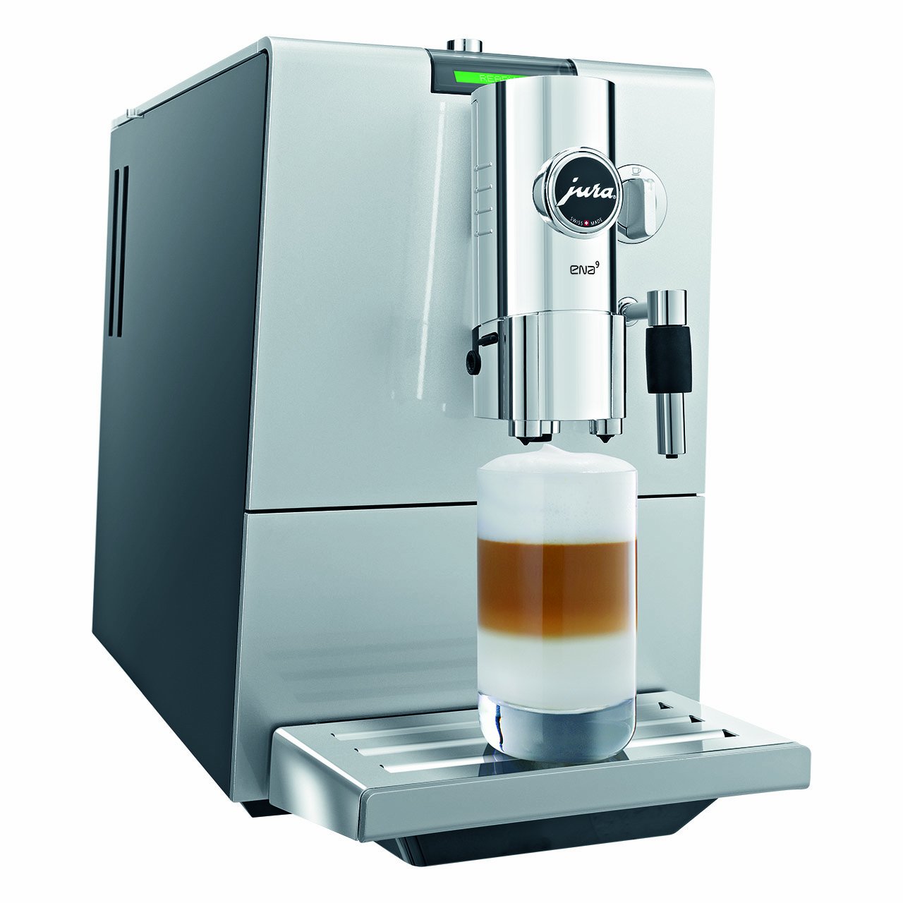 Jura ENA 9 One Touch Libera installazione Automatica Macchina per espresso 1.1L 10tazze Nero, Argento