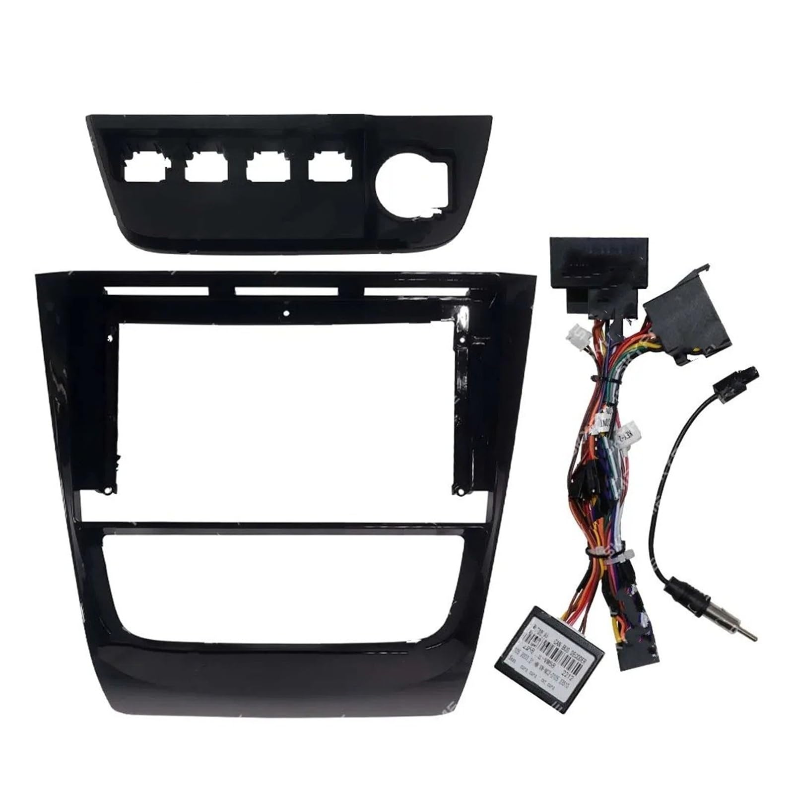 AVFORA Stereo Radio CD Panel Trim per VW per Gol per G5 per Saveiro per Voyage Auto Telaio Adattatore Canbus Box Decoder Android Radio Dash Kit Pannello Montaggio | Full Set