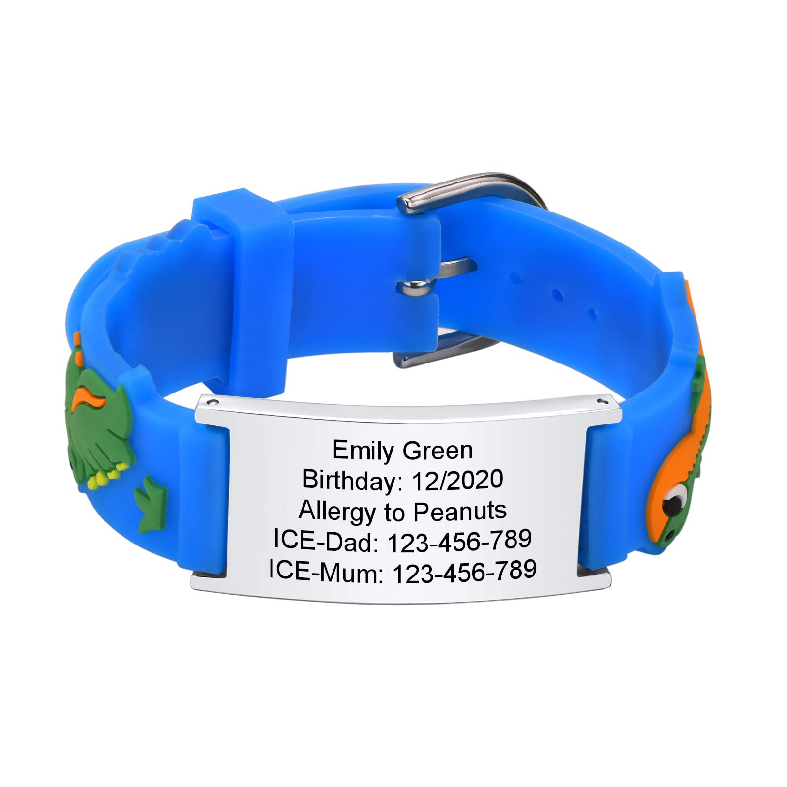 Buy XUANPAIPersonalized Safety Wristband Bracelet for Kids, Child ID Bracelet for Emergency