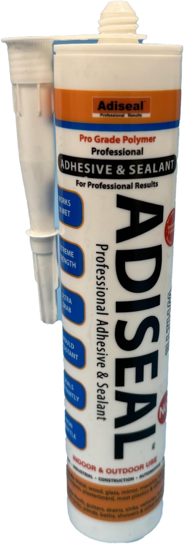 Adiseal Record Breaking Strongest Adhesive & Sealant 290ml White