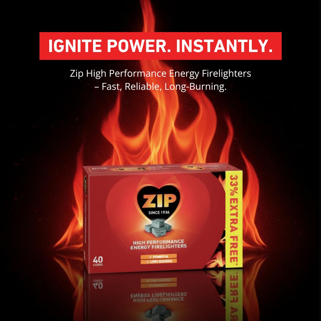 240 Zip High Performance Energy Firelighters Stove Wood burner Logs Fire Logs — view 2