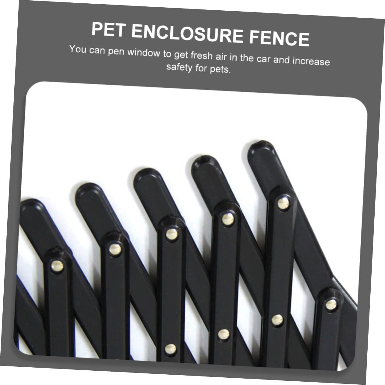 FONDOTIN Retractable Pet Fence for Car Window Safety Gate Buckle Slot Dog Fence Window Easy Install Carry