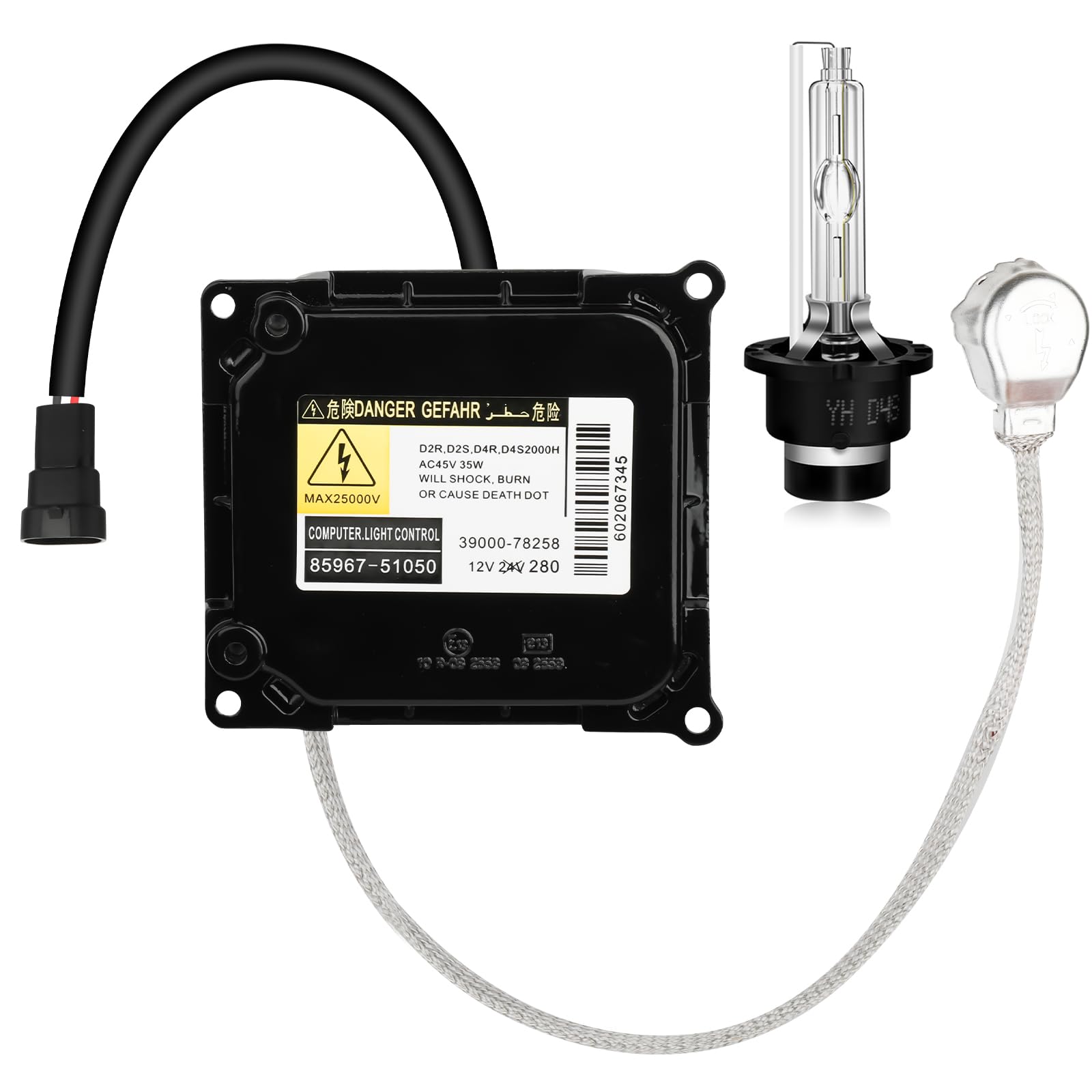 85967-24010 HID Headlight Ballast w/Igniter & D4S Bulb for Lexus ES300h ES350 GS300 GS350 GS430 GS450h IS250 for Toyota Prius Avalon Xenon Headlight Ballast Module Control Unit DDLT003,KDLT003