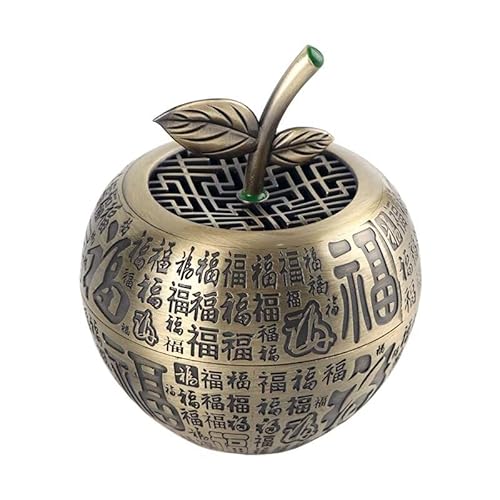 Nature-Inspired Incense Holder Burner - Zinc Alloy Ash Catcher for Cone & Coil Incense, Portable Meditation Ritual Decor with Orb Design, Yoga & Spiritual Space Essential