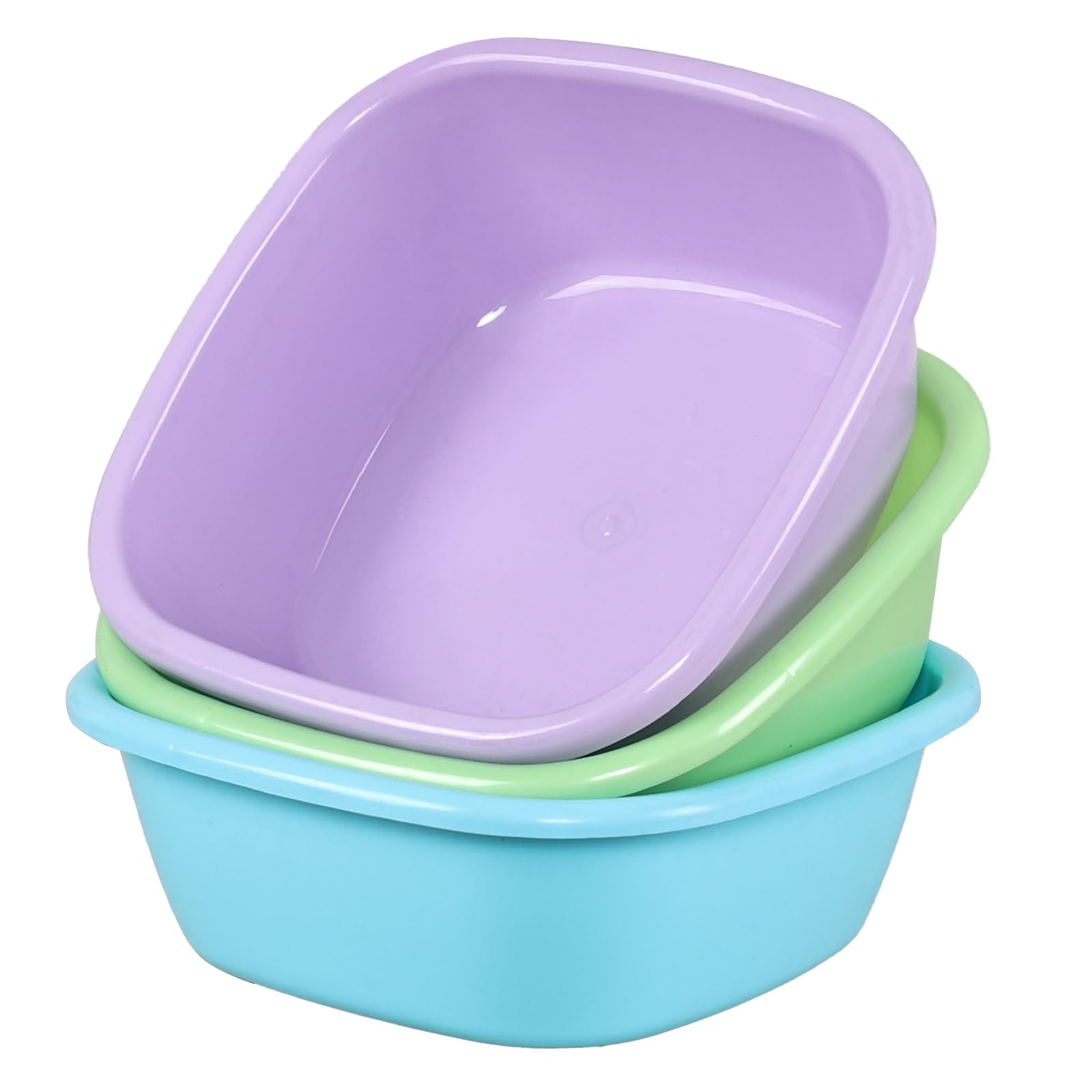 Lot de 3 bacs à vaisselle rectangulaires en plastique 8 l