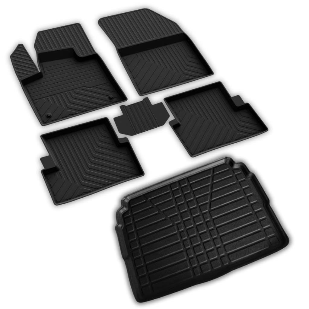ferrous autoaccessories Opel Grandland X F ile Uyumlu 4D Paspas ve Alt 3D Bagaj Havuzu 2017 2021