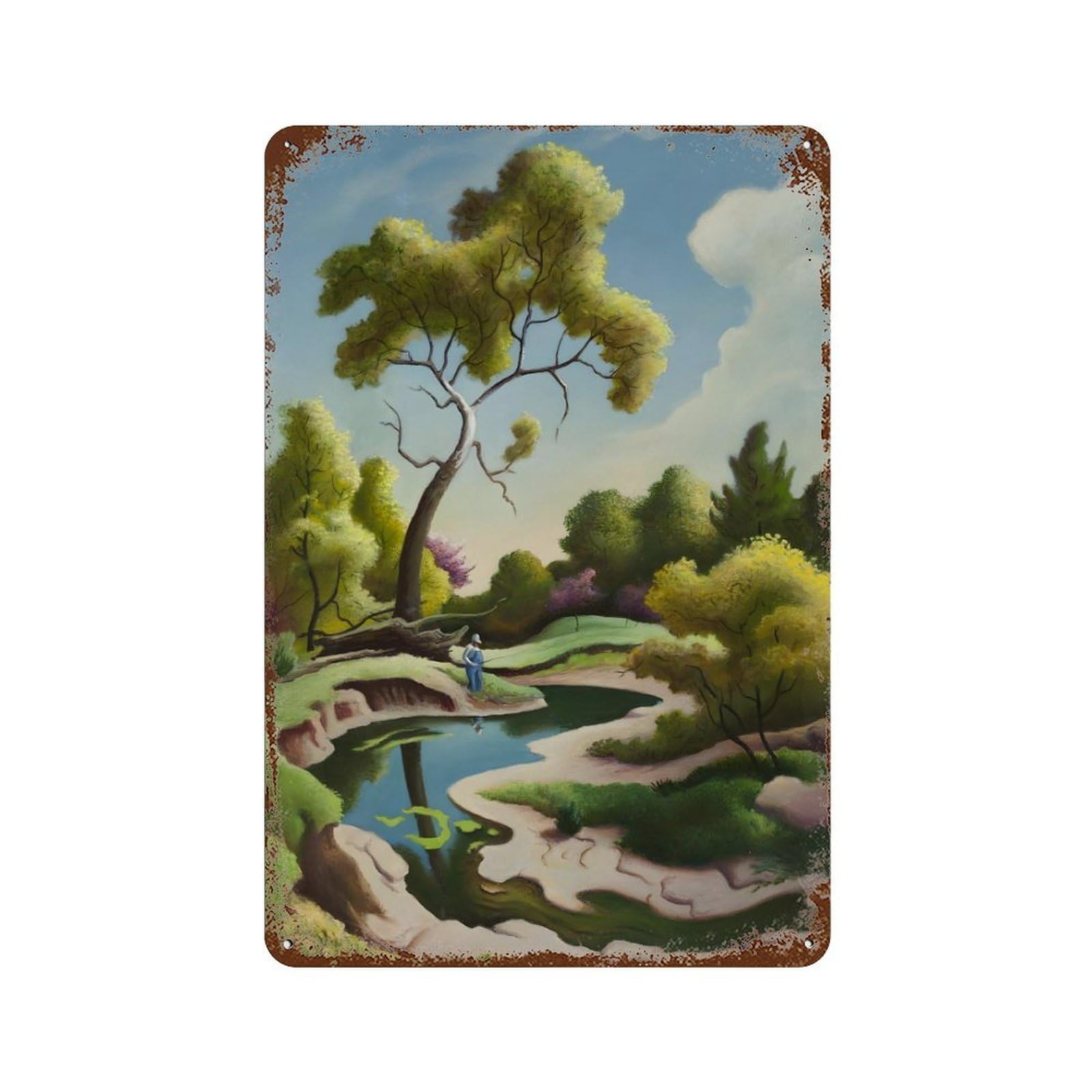 xiaoxiaoshen Thomas Hart Benton (11) Wall Decor Art Metal Tin Poster Modern Home Decor Art Home Bar Shop Decorations Vintage Sign 30x20cm