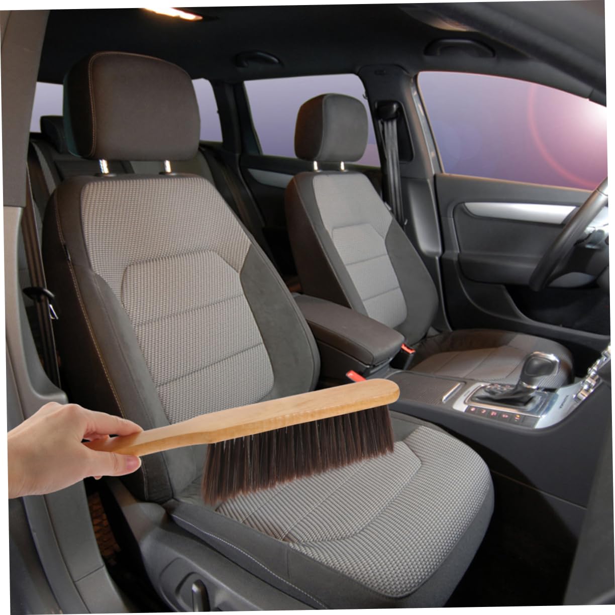 CHILDWEET 2pcs Bed Cleaning Brush Hand Broom Brush Soft Brush Cleaning Small Broom Carpet Brush Hand Brush Handheld Broom Wood Whisk Broom Upholstery Brush to Clean Car Cleaning Bench Brush