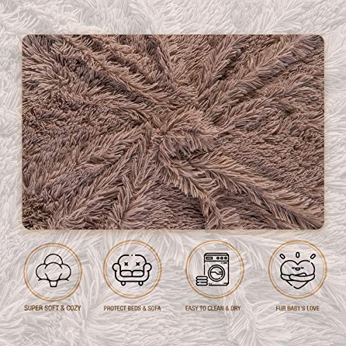 Dog Cat Bed Blanket Cover, Cozy Fluffy Dog Fleece Pet Throw Blankets for Small, Medium Dogs, Cats, Multiple Use for… - Image 2