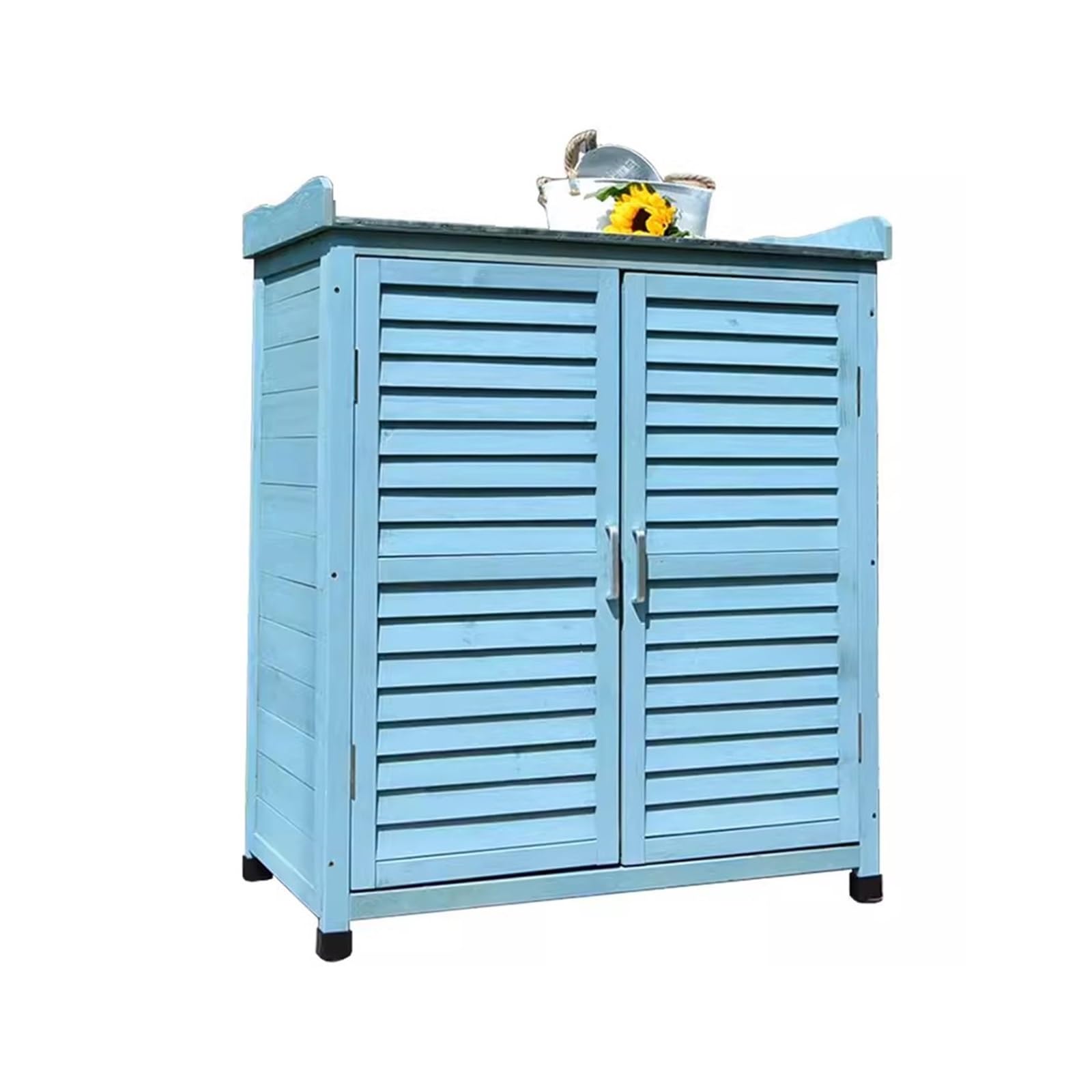 SaryEdge Outdoor Storage Shed Outdoor Storage Cabinet Shoe Cabinet Storage and Organization Box Courtyard Balcony Outside Tools Cabinet,