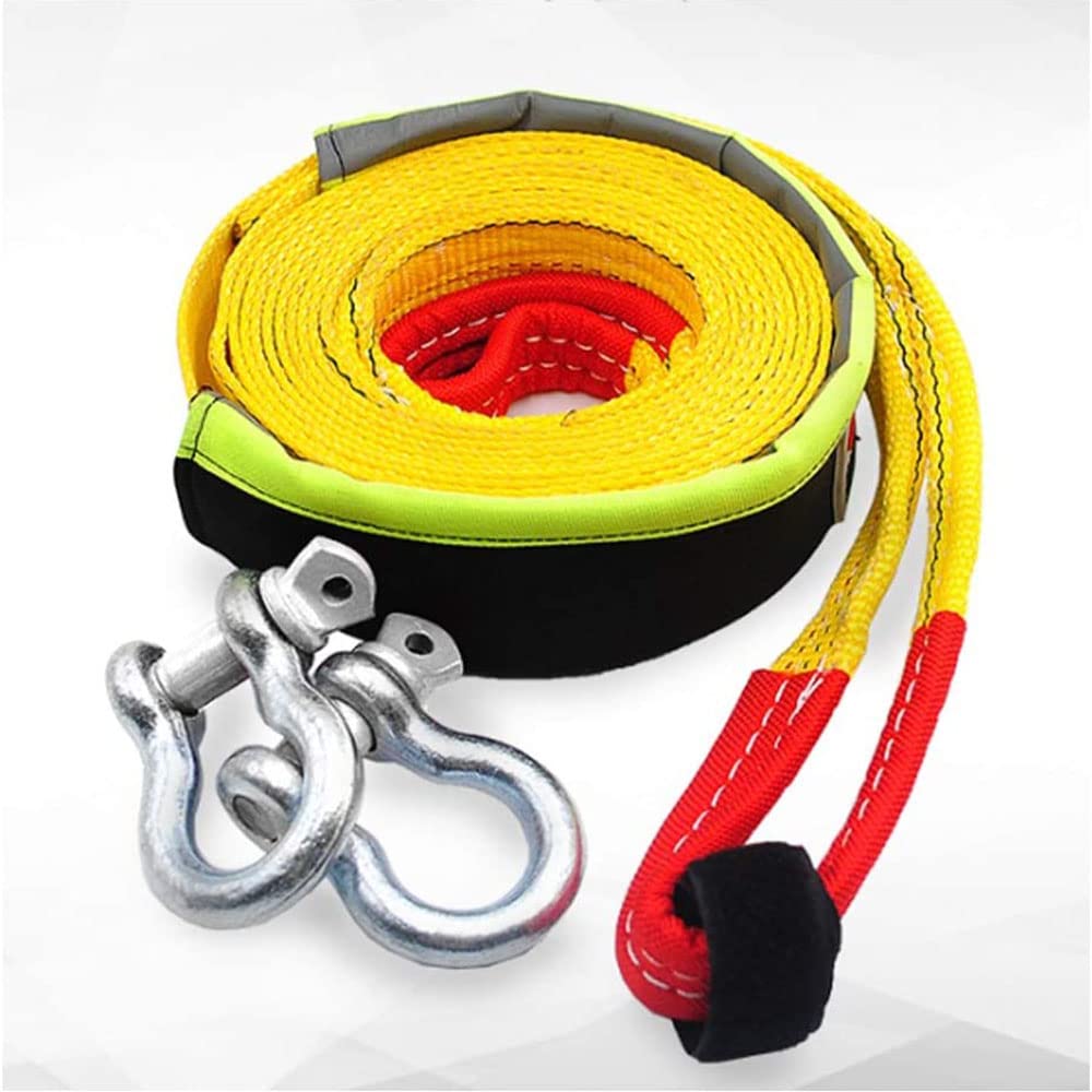 Remorque de voiture avec double couche sangle de traction 4X4