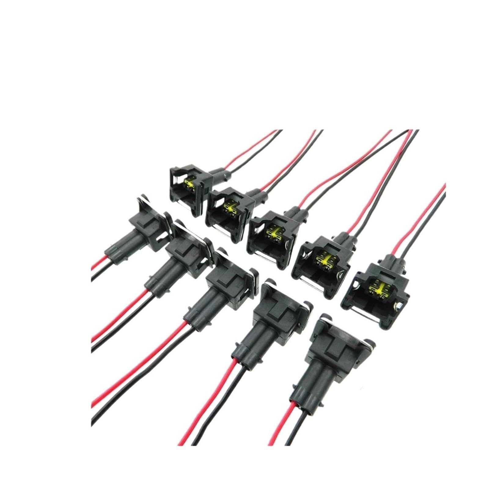 10 Connector Diesel Injector Petrol Fuel Injector Connector For Citroen For Berlingo C2 For C3 Saxo For Xsara 1.4I 0280156357 348001 H00101f002a
