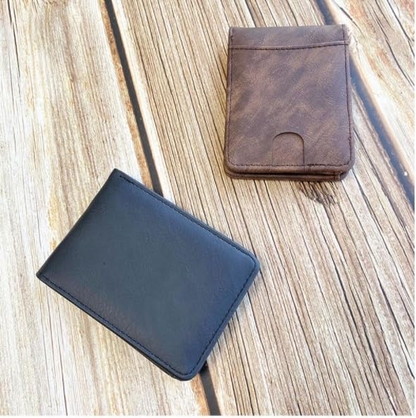 VIDI Men's Retro Wallet Multi-card Slot PU Short