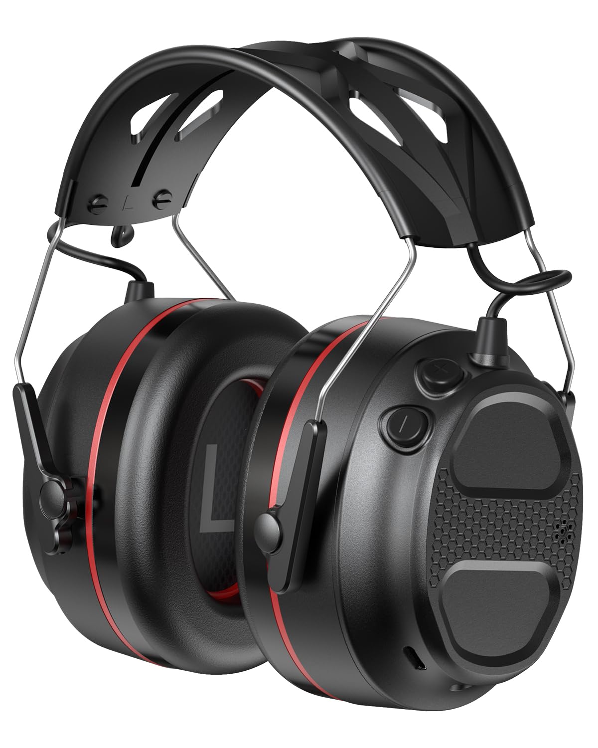 Doohoeek Bluetooth 6.0 Ear Defender, Wireless Hearing Protector Earmuffs with 1200mAh Rechargeable Battery, SNR 30dB Noise Cancelling Headphones, Adjustable Headband with Microphone (UK)