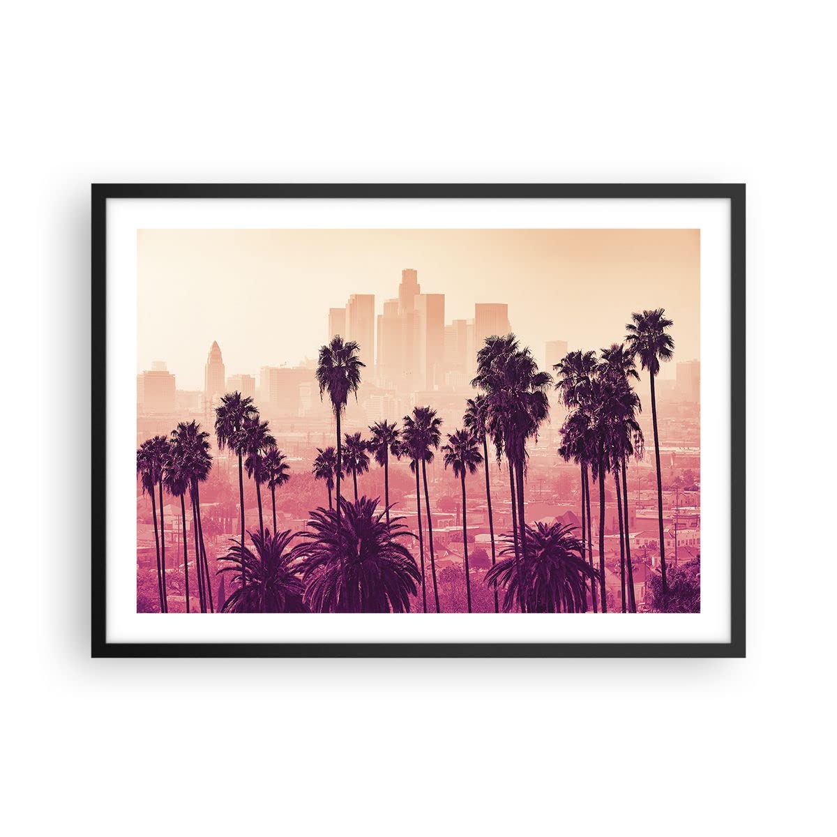 Poster Cadre Noir 70x50 cm Affiche Architecture Paysages - 4285 - P2B