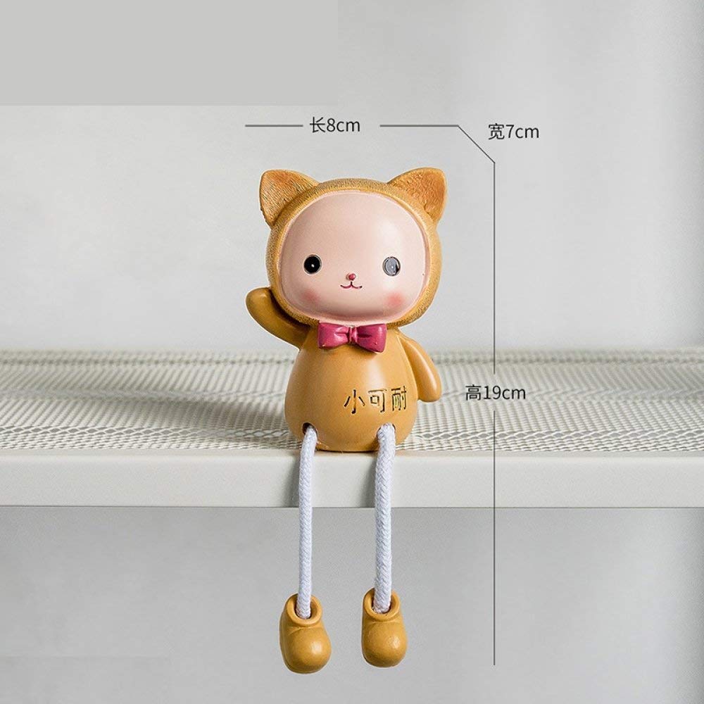 Mignon creative résine chat statue pour décoration de bureau et intérieur
