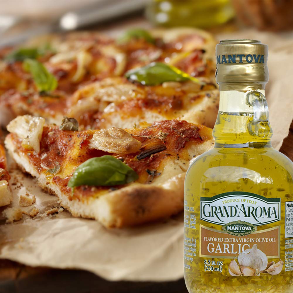 8.5 Oz Garlic Grand'aroma Flavored Extra Virgin Olive Oil (Pack of 2) 5 8.5 Oz Garlic Grand'aroma Flavored Extra Virgin Olive Oil (Pack of 2)