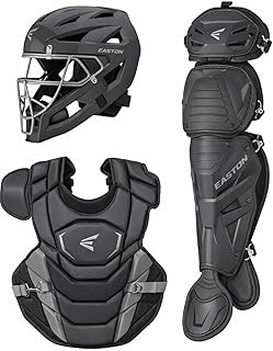 Easton | Phenom Series Catcher’s Set | NOCSAE Certified | Adult, Intermediate, Youth Sizes | Multiple Colors (Charcoal, Youth)