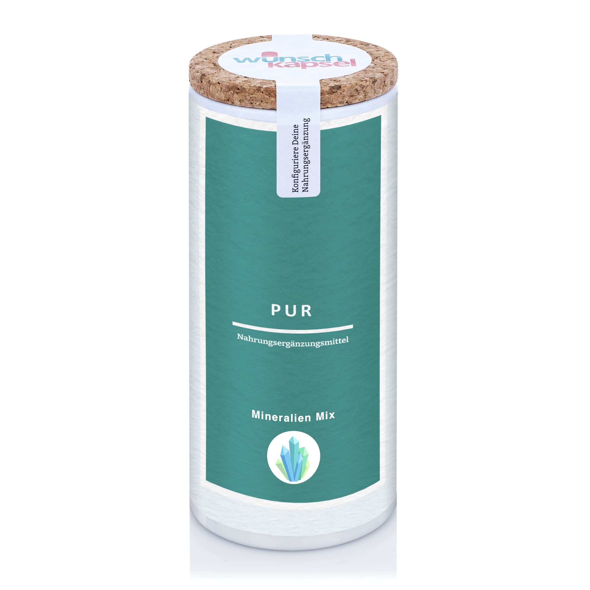 Pur Mineralstoff-Mix - 290 Kapseln Multi Mineralien mit Kalium, Magnesium, Calcium, Zink, Eisen, Mangan, Jod, Selen, Molybdän, Chrom