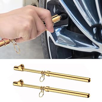 2Pack Accurate Measurement Heavy Duty Tire Pressure Gauge Dual Head Air Gauge Range 10-150PSI 1-10Bar Auto Truck RV For Auto Truck Car RV Van Gage
