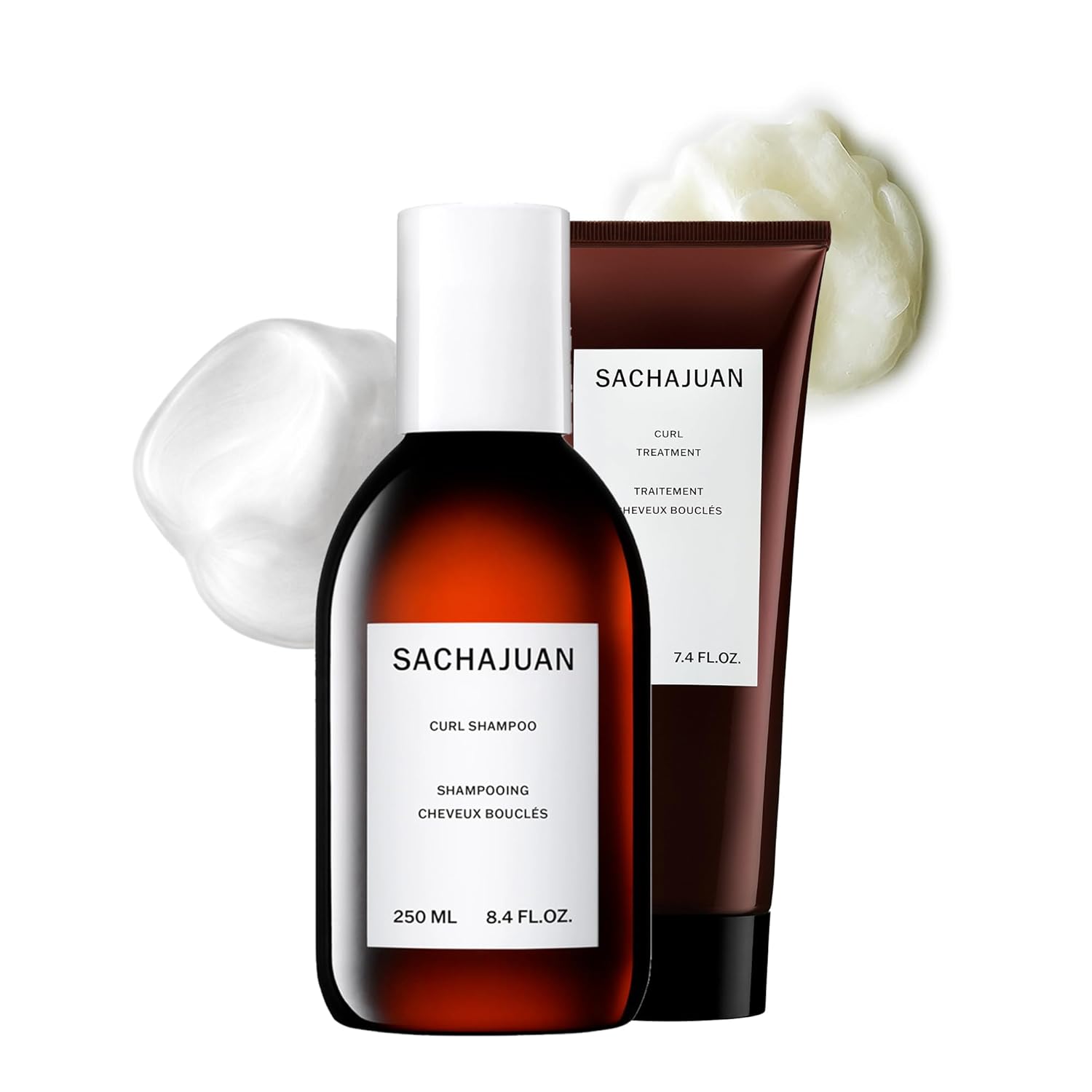 SACHAJUAN Curl Kit | Curl Shampoo + Curl Treatment | Define, Nourish & Strengthen Curls | Frizz Control, Shine & Long-Lasting Bounce | Vegan & Paraben-Free | Set of 2
