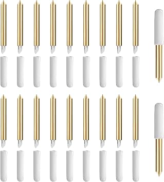 شفرات Viemior 20PCS Premium Fine Point متوافقة مع Cricut Maker 3/4/Maker/Explore 3/4/Explore Air 2/Air/One/Venture، مثالية لتقطيع قطع الفينيل اللامع، الورق المقوى، الزائف، الرقائق اللاصقة، الرق