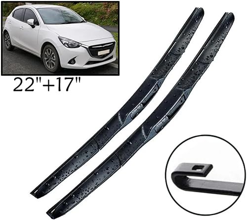 Miniatura 3 de Wiper Front Hybrid Wiper Blades For Mazda 2 Mazda2 Demio DJ DL 2014-2023 Windshield Windscreen Window Brushes 22"+17"