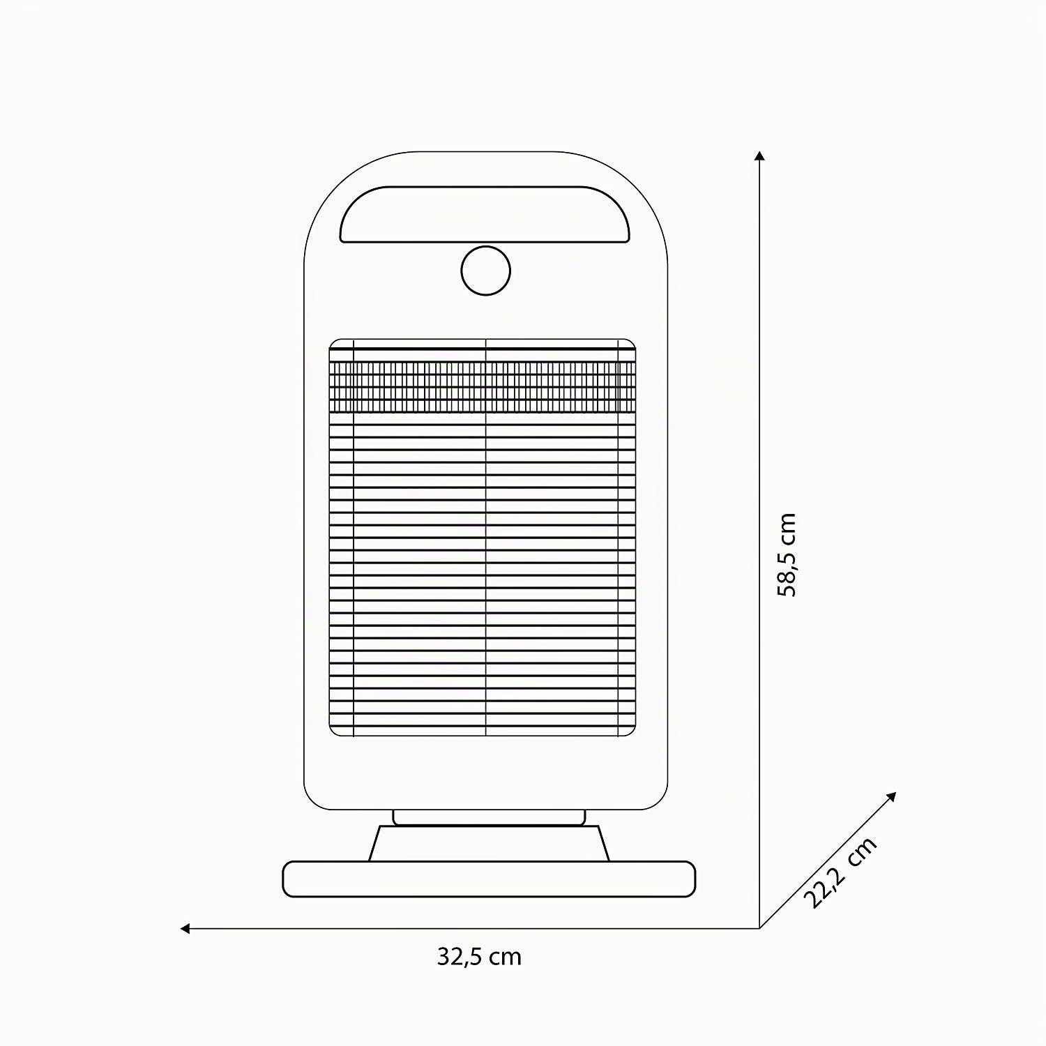 Olimpia Splendid 99396 Solaria Evo S Halogen Heizstrahler 1200 W , 45 m³, Grau