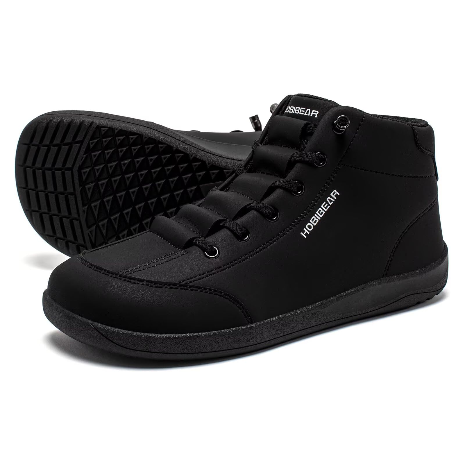 HOBIBEAR Scarpe Barefoot Uomo e Donna | Zero Drop | Pelle Ampia Minimaliste Traspiranti Anti-Scivolo per Escursionismo Outdoor
