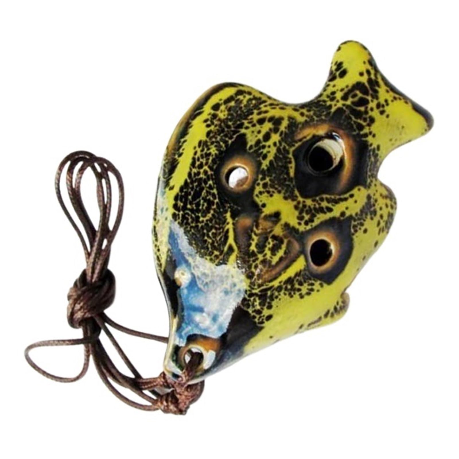 Ocarina 6 Otworowa Klawisz C Instrument Do Nauki Gry Na Ceramice Dla Początkujących Instrument Okarynowy(Yellow)
