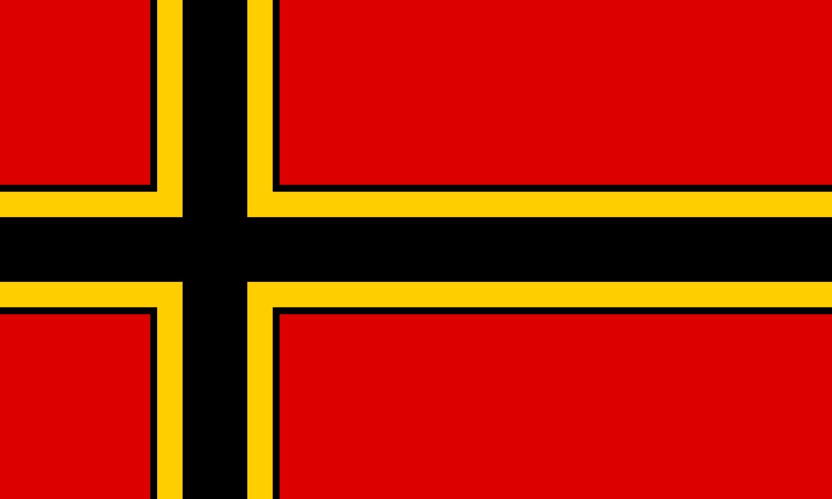 magFlags Raum-Fahne mit modernem verchromtem Fahnenständer und Marmor-Fuß | Flagge: Entwurf einer Flagge für die Bundesrepublik Deutschland von Ernst Wirmer 90x150cm | Höhe: 230cm