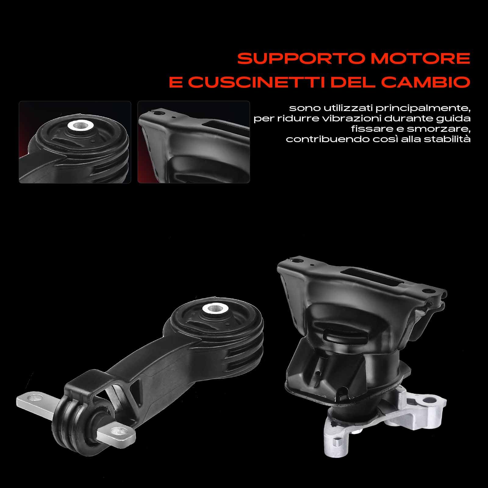 Frankberg 3 supporti motore 9218 9213 | Compatibile con: Civic VIII Berlina FA FD ,Civic VIII Hatchback FK FN