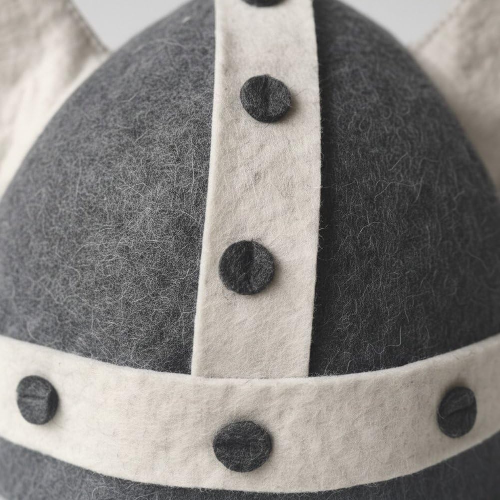 Chapeau De Sauna Viking en Feutre De Laine pour Sauna Finlandais, Hammam