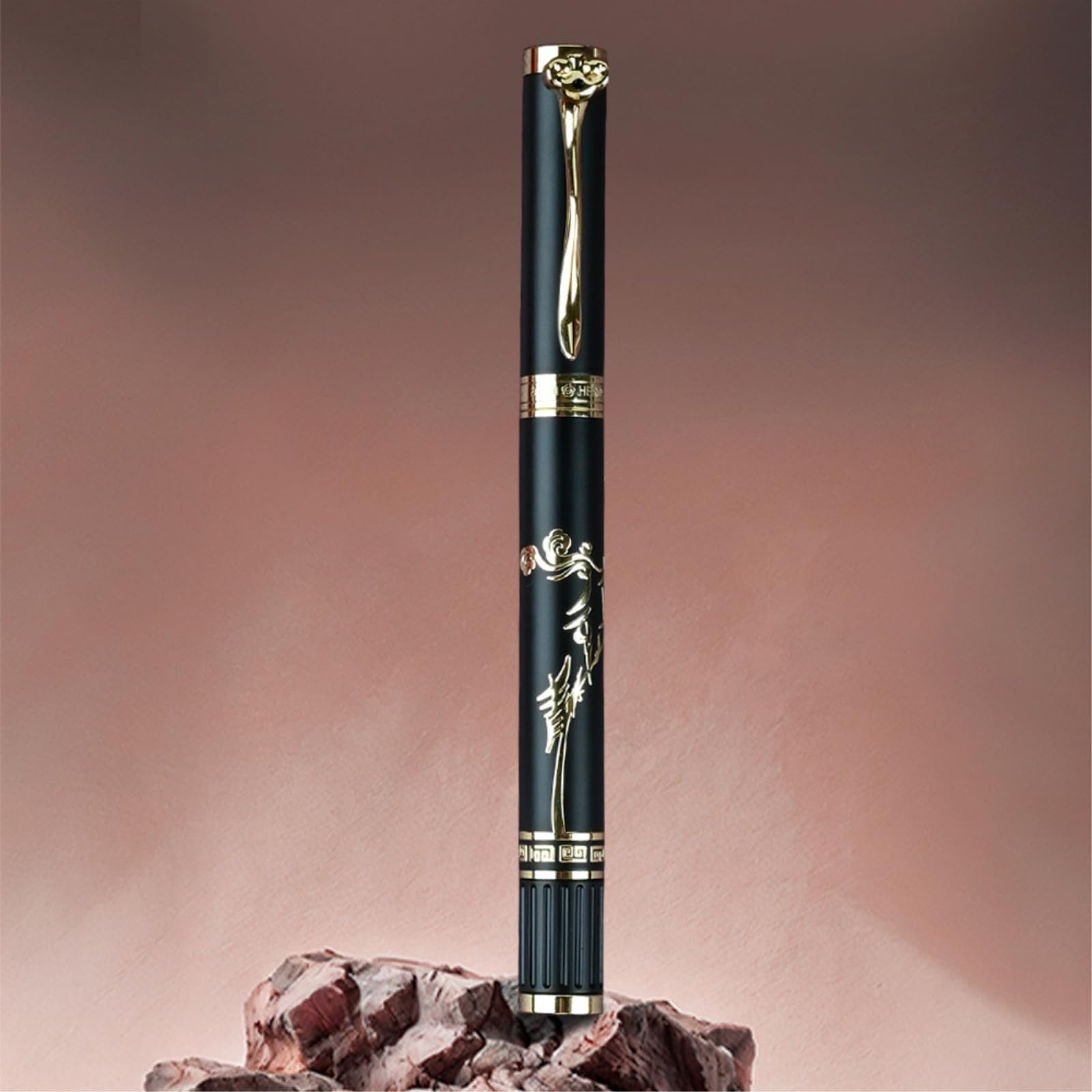 Exquisites Schreibwaren-Set, Nr. 1, 0,6 mm, kursiv 0,6 mm, Schwarz