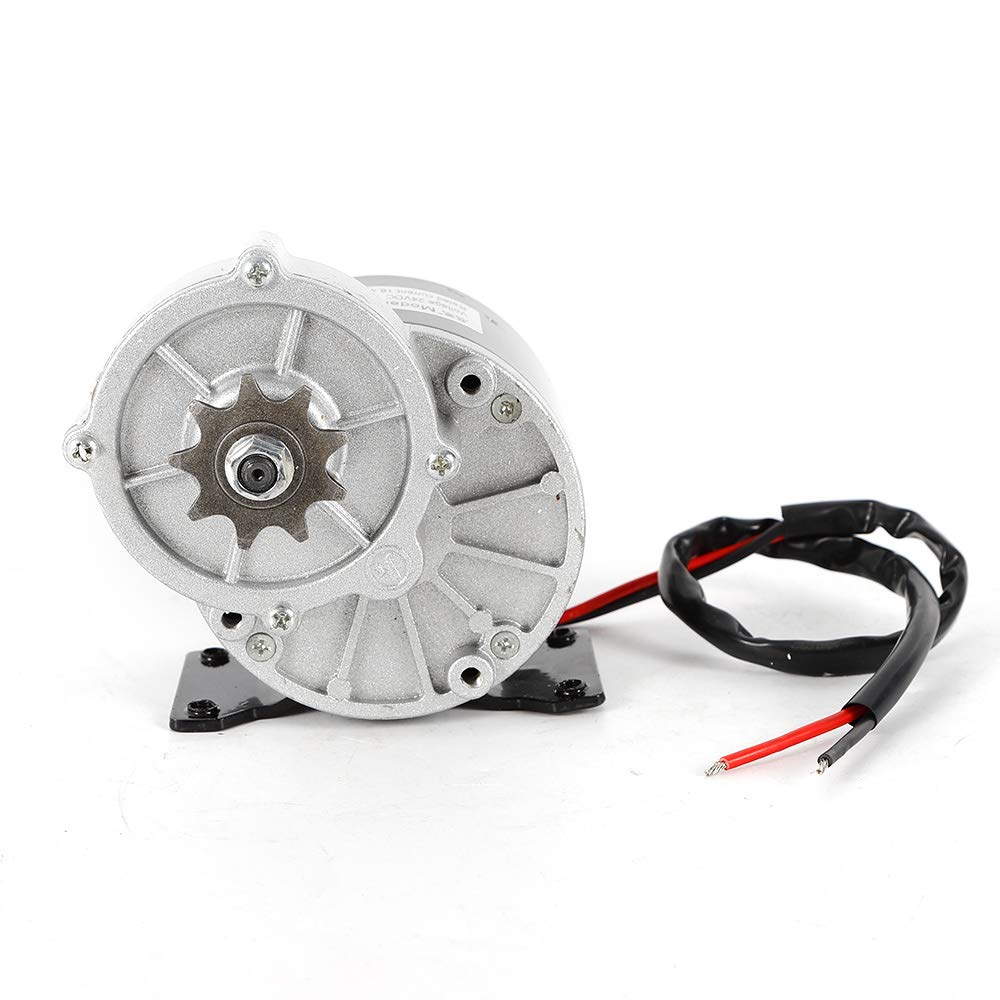 CHUNILLE Electric Bike Gear Reduction Motor W/Gear 9 Teeth Sprocket Fit Bicycle EBike Scooter 300rpm 350W DC 24V MY1016Z