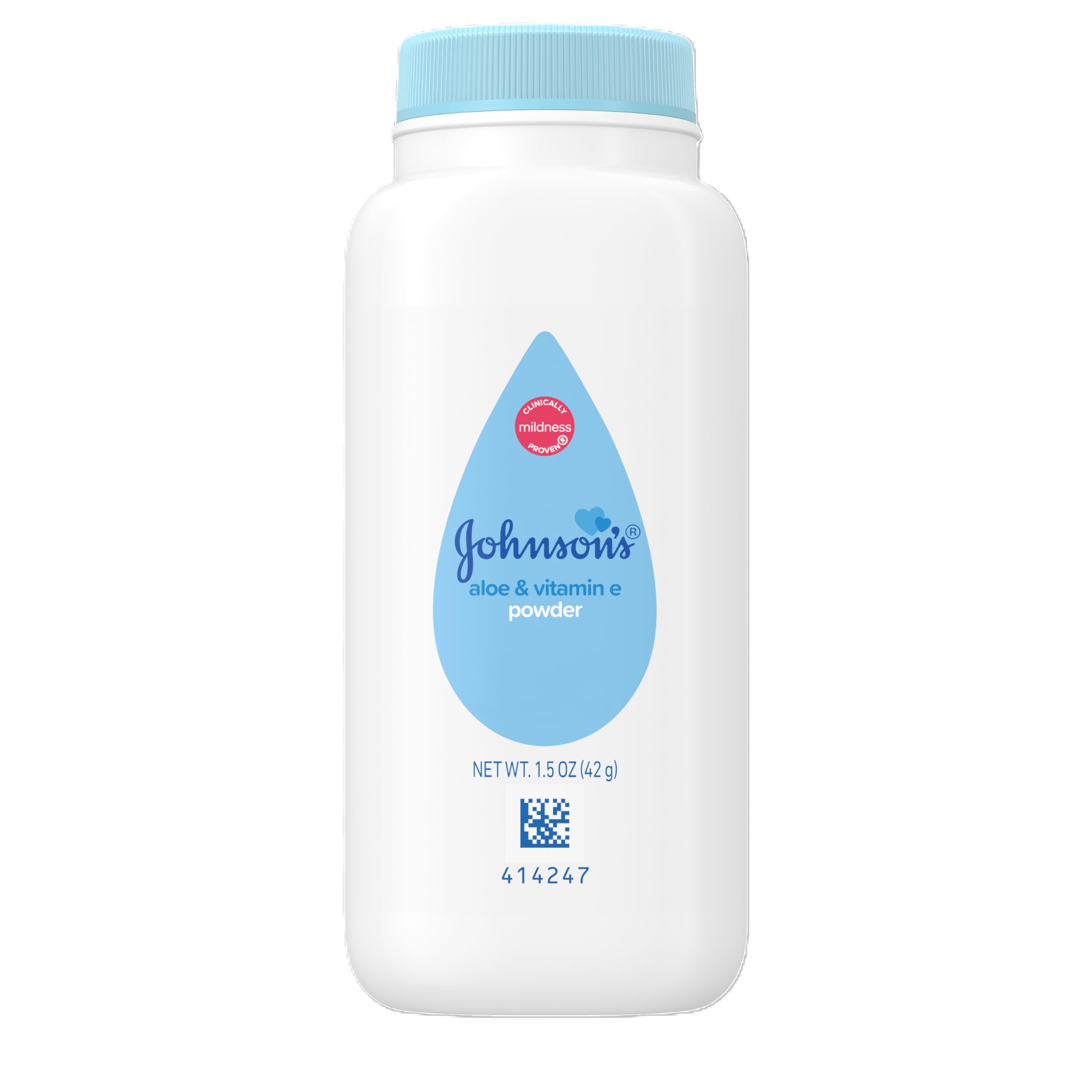 Johnson's Baby Naturally Derived Cornstarch Baby Powder, 1.5 oz
