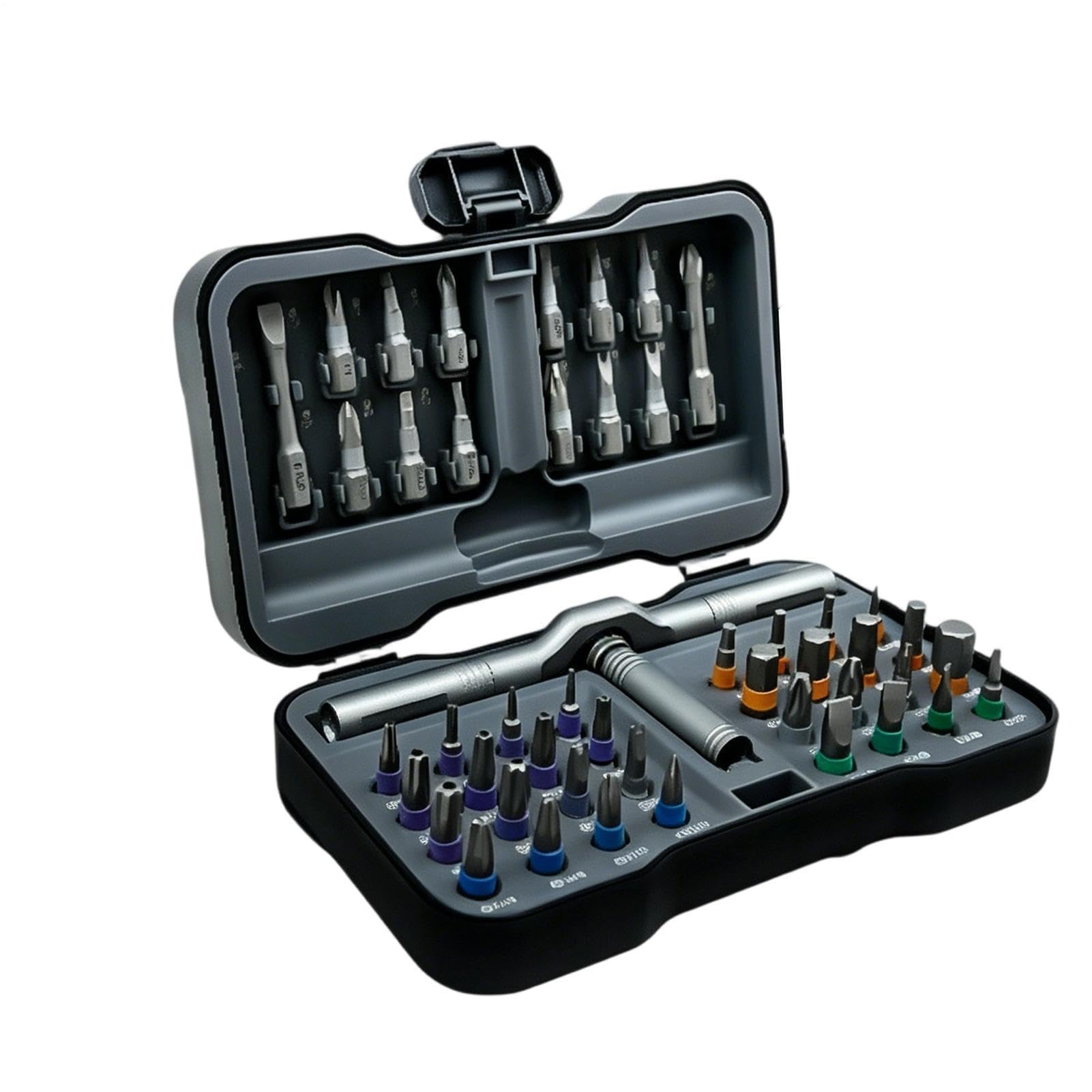 Set di Cacciaviti Kit Attrezzi Di Precisione 46-in-1 Con Manico A T | Kit Cacciavite Magnetico per Casa Mobili Interni Elettrodomestici Elettronica Elettricista Uomo Marito