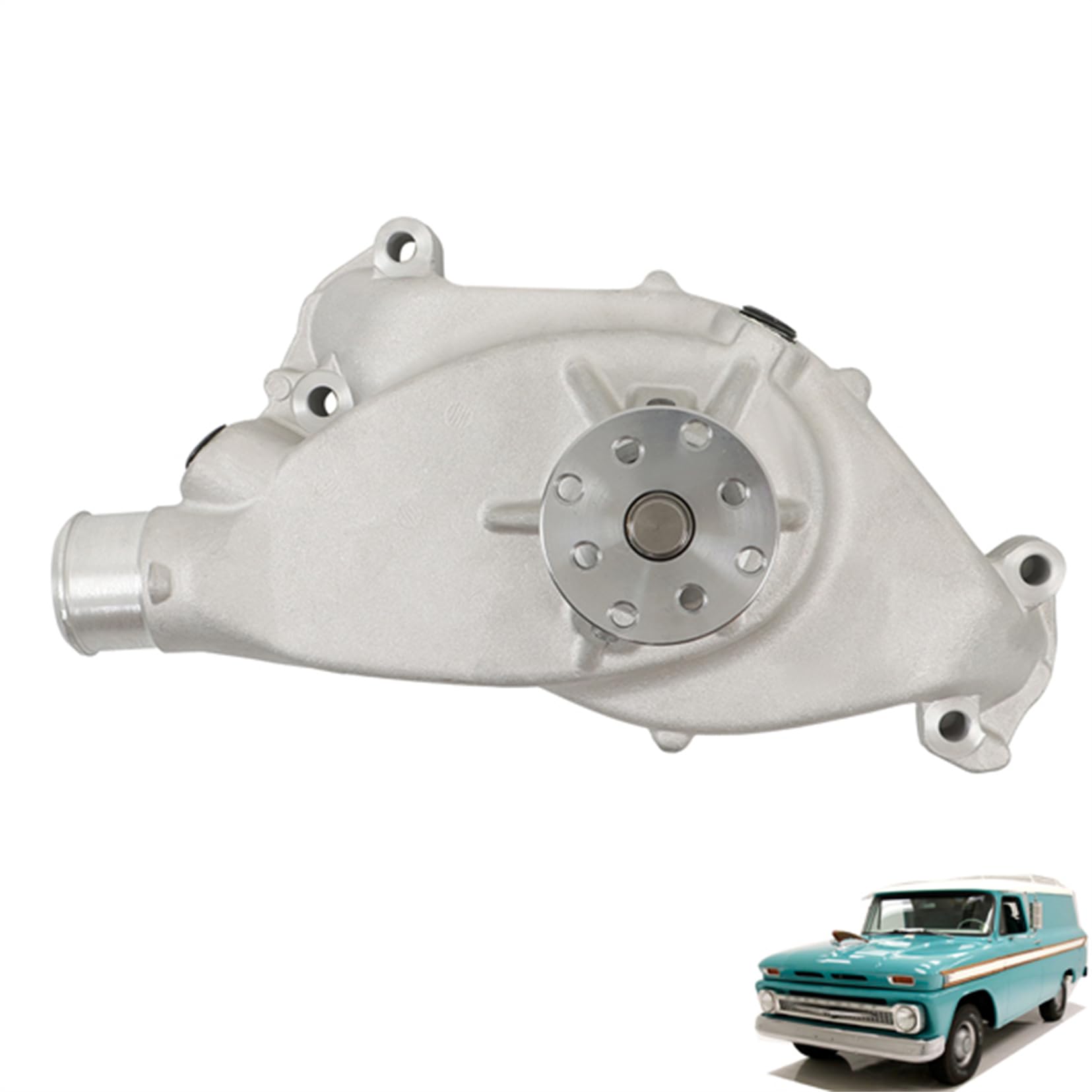 Short Aluminum Water Pump High Volume Replacement for 1965-1995 BBC 396 427 454