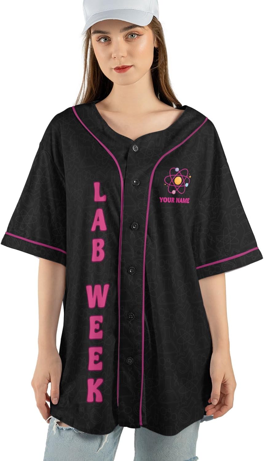 Personalized Lab Week 2025 Shirts, Custom Lab Week 2025 Baseball Jersey, Laboratory Technician Jersey for Lab Tech Team