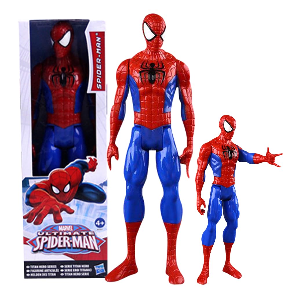 FYDZBSL SppiderMan Juguetes Figura de Acción Muñecos 12 Pulgadas Figure de Acción Juguete de Figure Coleccionables Cumpleaños para Niños y Adultos