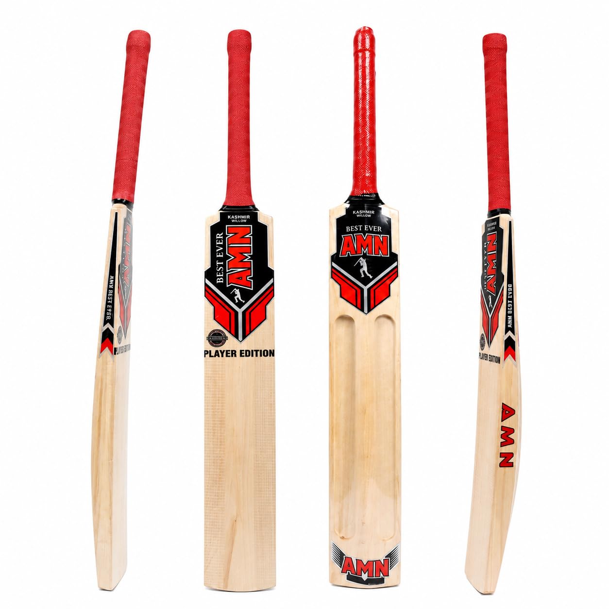 AMN Sports Kashmir Willow Scoop Bat 5 Number (31 inch)(Tennis Ball and Rubber Ball Play) Kashmir Willow Cricket Bat for 10-12 Yrs (0.6 kg)-image-32