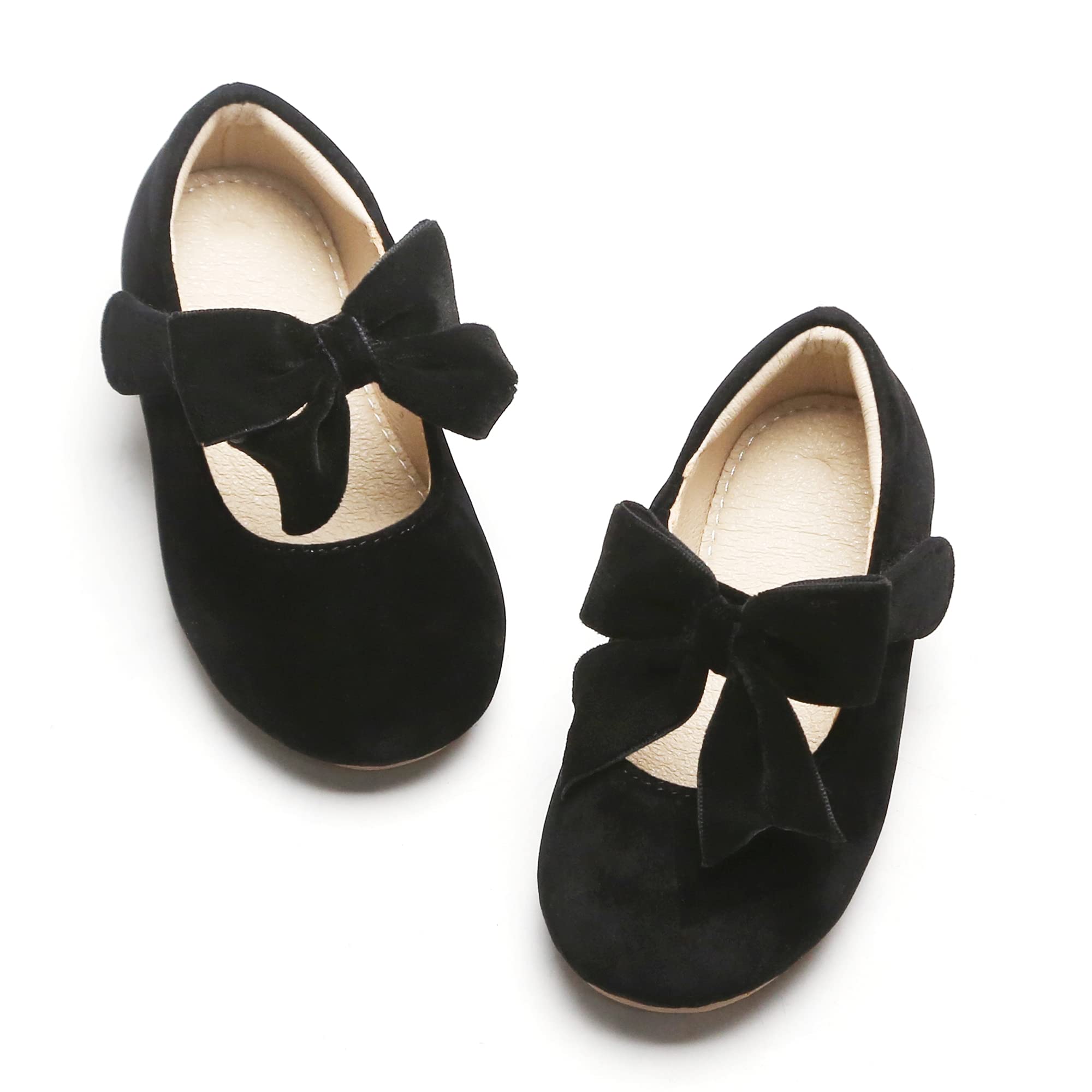 Kiderence Little Toddler Girls Dress Shoes Ballerina Ballet Flats Kids Mary Janes