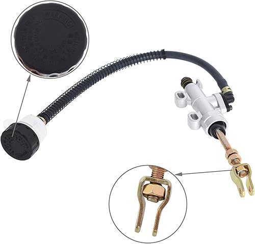 Miniatura 5 de WFLNHB Reemplazo del montaje del cilindro maestro de freno de disco trasero para Yamaha Raptor 660R YFM660R 2001 2002 2003 2004 2005 2005 260R