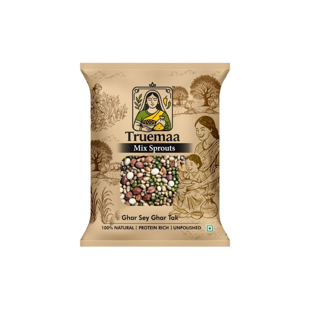 Truemaa Mix Sprouts 1 kg | Assorted Sprouting Pulses Blend | Multi Bean Mix for Homemade Sprouts & Cooking-picture-20